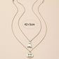 2 Piece Halloween Ghost & Pumpkin Pendant Necklace