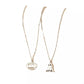 2 Piece Halloween Ghost & Pumpkin Pendant Necklace