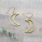 Bohemian Crescent Moon Earrings