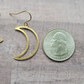 Bohemian Crescent Moon Earrings