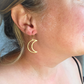 Bohemian Crescent Moon Earrings
