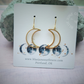 Bohemian Crescent Moon Earrings