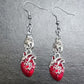 Women's Dark Goth Punk Coffin Heart Vampire Cross Earrings