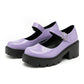 2026 Plus Size 44 Sweet Violet Mary Janes Pumps Gothic Black Red 6cm Square Heels Cute Lolita Platform Shoes Women