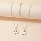 2 Piece Halloween Ghost & Pumpkin Pendant Necklace