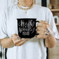 Creepy Spooky Black Ceramic Mug 14.5oz Halloween Coffee Cup For Gothic Morning Vibes