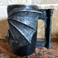Vampire Bat Mug | Hand Sculpted Resin Gothic Art Mug with Stainless Steel Liner| Spooky Bat Mug, Halloween Gift and Gothic Home Decor