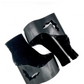 Deadwood Black Velvet Wedge Boot